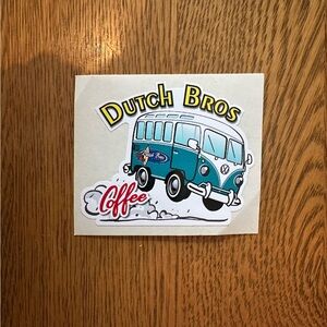 Dutch Bros Van Sticker, from early 2000s